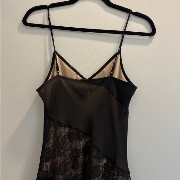 EXPRESS vintage silk bias cut slip dress with lace trim XS/S - Picture 9 of 12